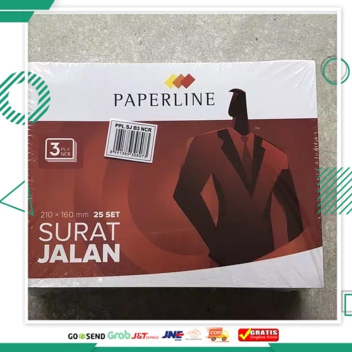 

Paling Murah Surat Jalan Besar Rangkap 3 / 3 Ply NCR Merk Paperline ( Isi 10 buah )