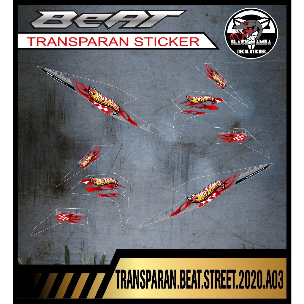 TRANSPARAN STRIPING BEAT STREET 2020 LIST VARIASI TRANSPARAN BEAT STREET 2020 A03