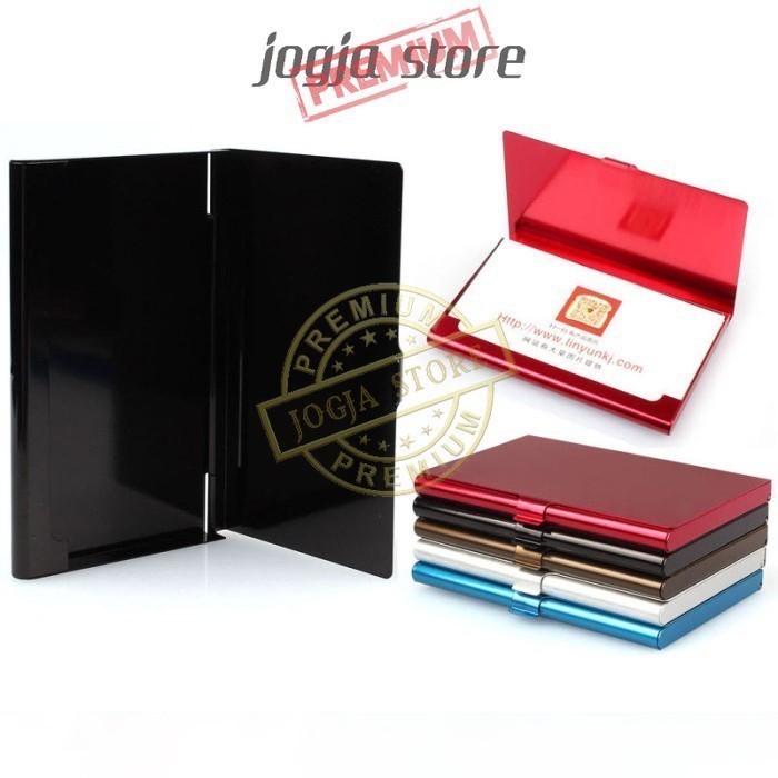 

Kotak Kartu Nama Aluminium Polos Name Card Case Alumunium - Hitam