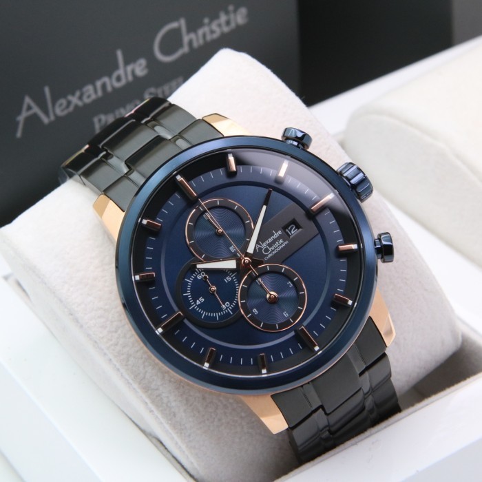 ALEXANDRE CHRISTIE AC 6323 / AC 6323 ROSEGOLD BLACK BLUE PRIA ORIGINAL