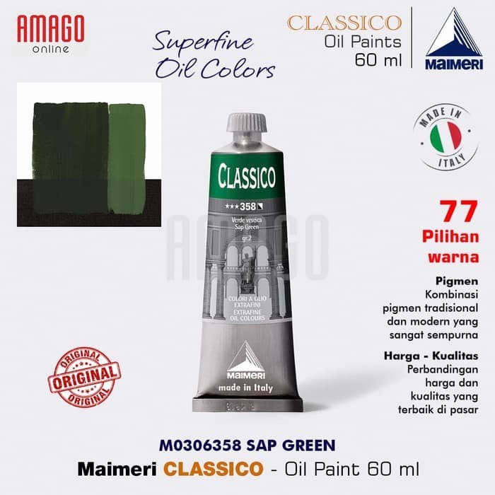 

MAIMERI Classico - Oil Paint - Sap Green - 60ml - M0306358