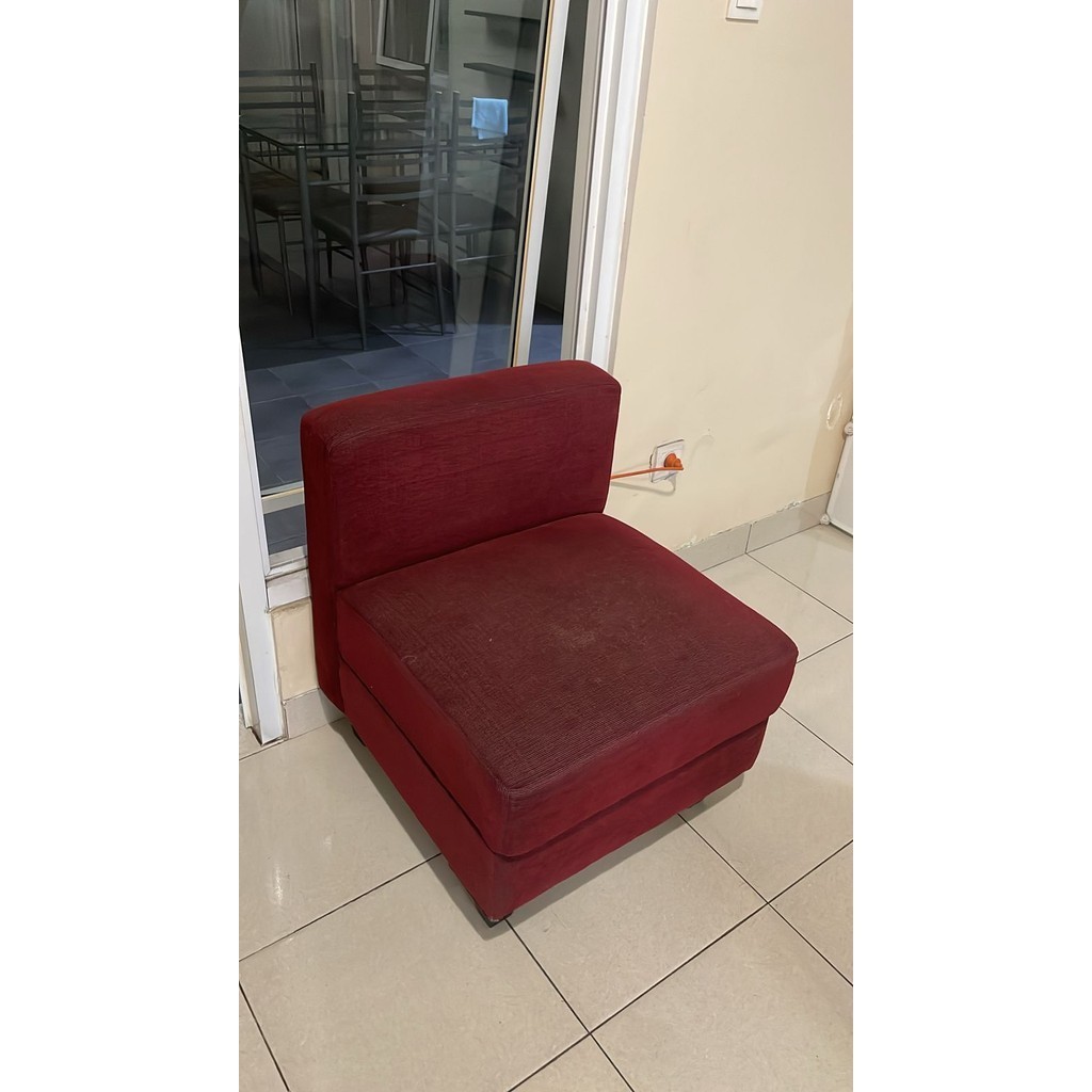 Sofa Ruang Tamu 1 Dudukan Tanpa Armrest Seater Minimalis Second