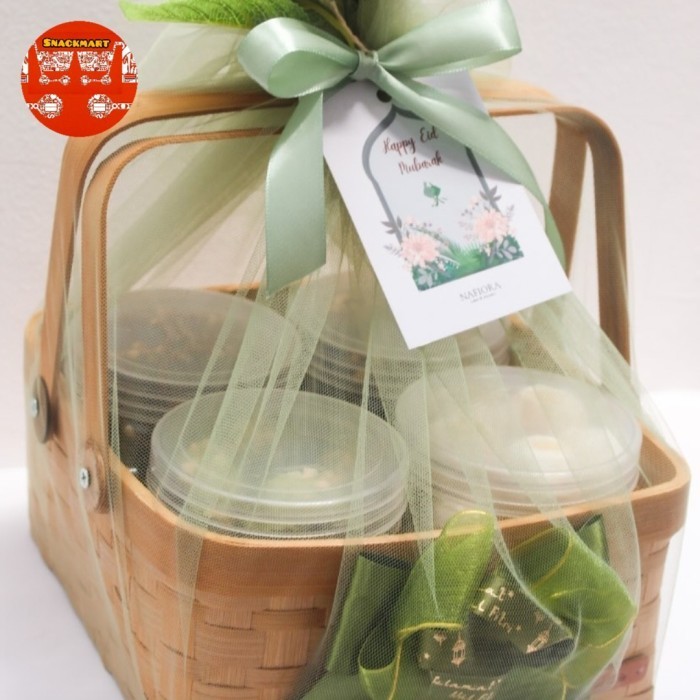 

Hampers Ramadhan Parcel Lebaran Kue Kering Keranjang isi 4