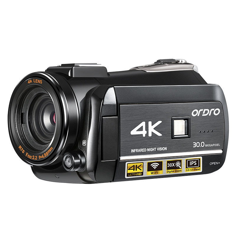 Ordro Kamera Asli 4K Wifi 4K Kamera Video Ultra HD 4K dengan Penglihatan Malam Inframerah Kamera Pro