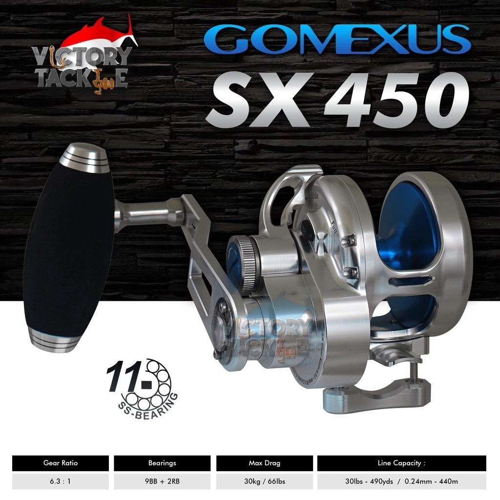 EXTRA BONUS | Reel Pancing GOMEXUS® SLOW PITCH JIGGING REEL SX450 Overhead