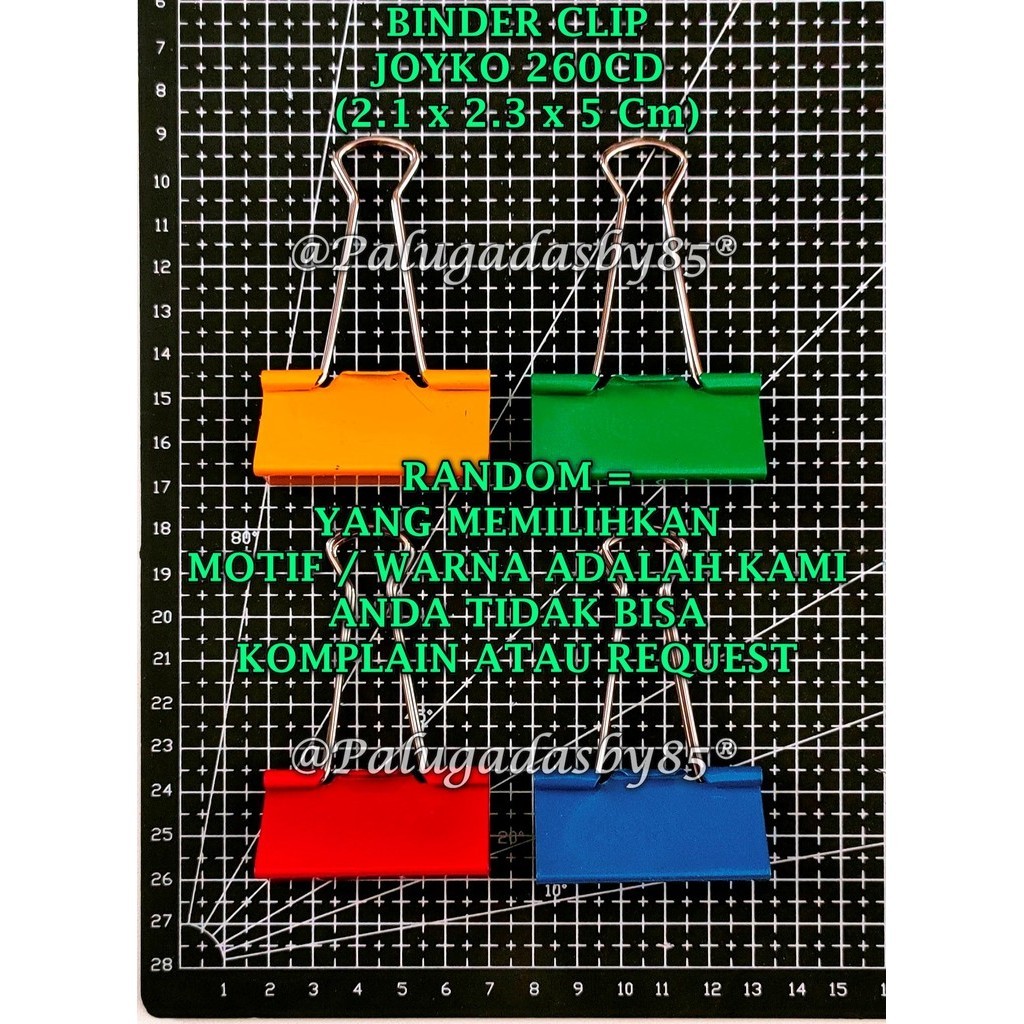 

(1 Biji) GROSIR Binder Clip JOYKO 260CD Warna / Binder Clip Klip Penjepit Kertas Joyko CD / Klip Binder Joyko 260 CD / Binder Clip 260 CD