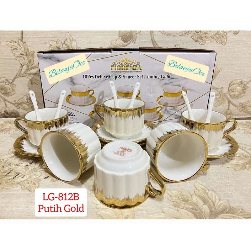 Cangkir Tatakan Set Keramik Fiorenza (ORIGINAL)