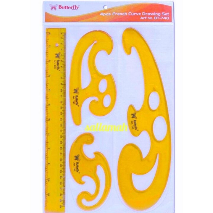 

Penggaris pola jahit / penggaris . pola besar butterfly isi 4 jenis / Alat jahit / kebutuhan menjahit / alat mesin jahit / suku cadang mesin jahit / peralatan mesin jahit / aksesoris jahit / menjahit / perlengkapan jahit lengkap