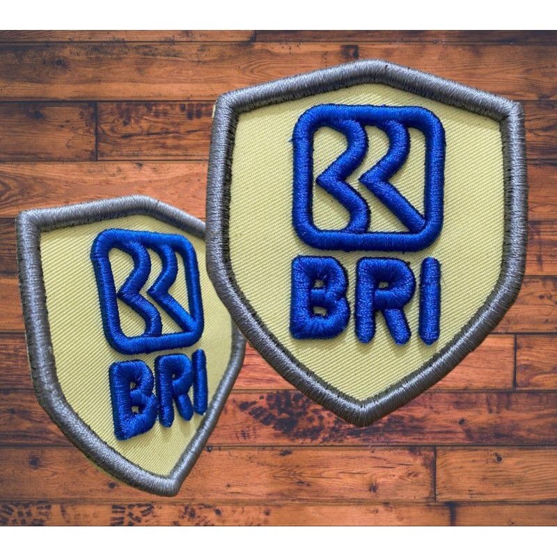 Bordir bordir logo BRI timbul - logo timbul BRI satpam security