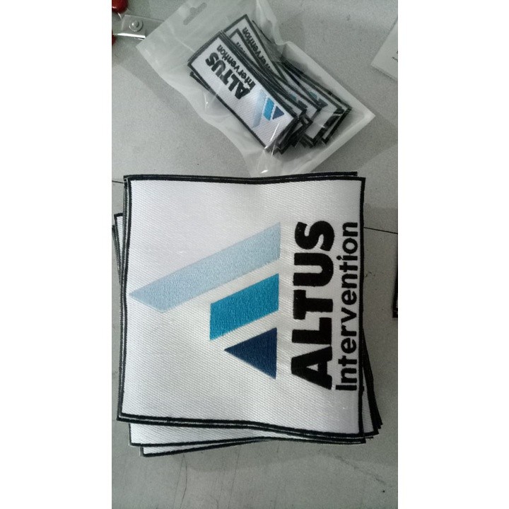 Bordir Custom Emblem Patch Logo / Huruf