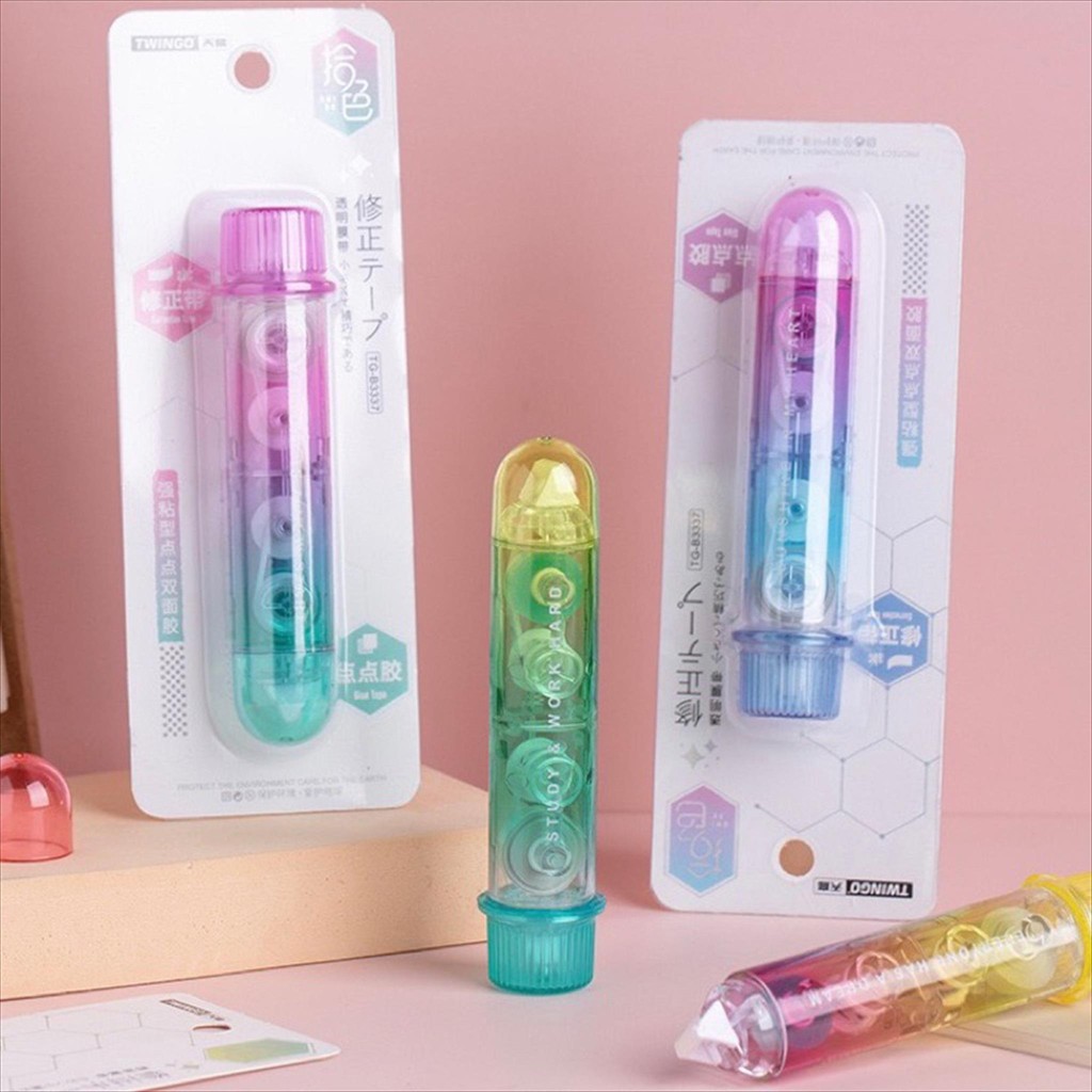 

LUCINE Tipex Lem Aesthetic/ Correction Dan Glue Tape 2 In 1/ Tipe-x dan Lem 2 jadi 1