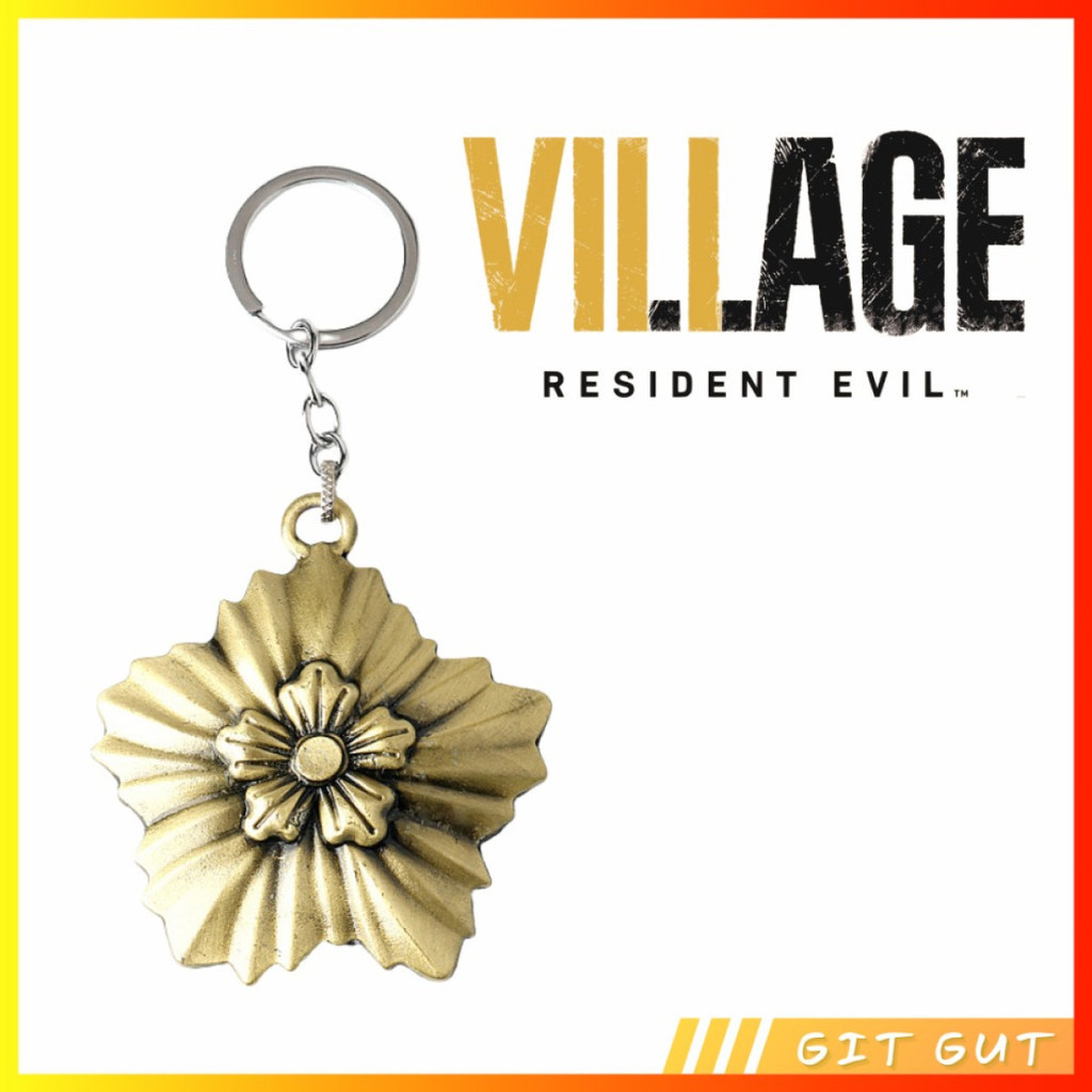 Keychain Gantungan Kunci Resident Evil Village Lady Dimitrescu Flower