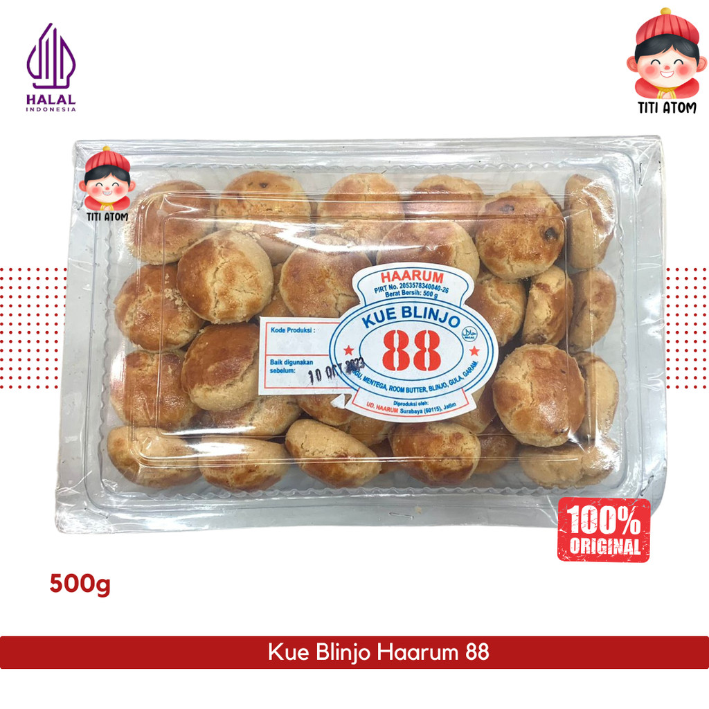 

Kue Belinjo Blinjo Melinjo Emping Cap Haarum 88 500g