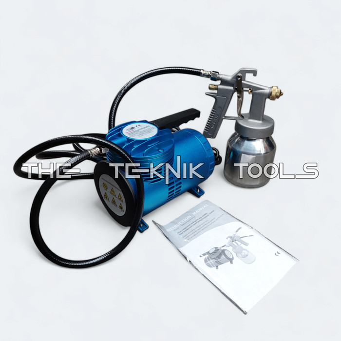 Kompresor Mini Set Spray Gun / Mini Air Compressor