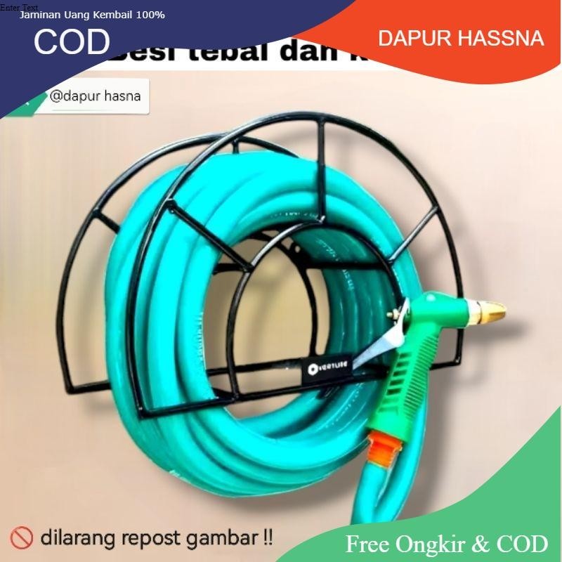 Besi Gulungan Selang Tempat Menggulung Selang Tempel Dinding
