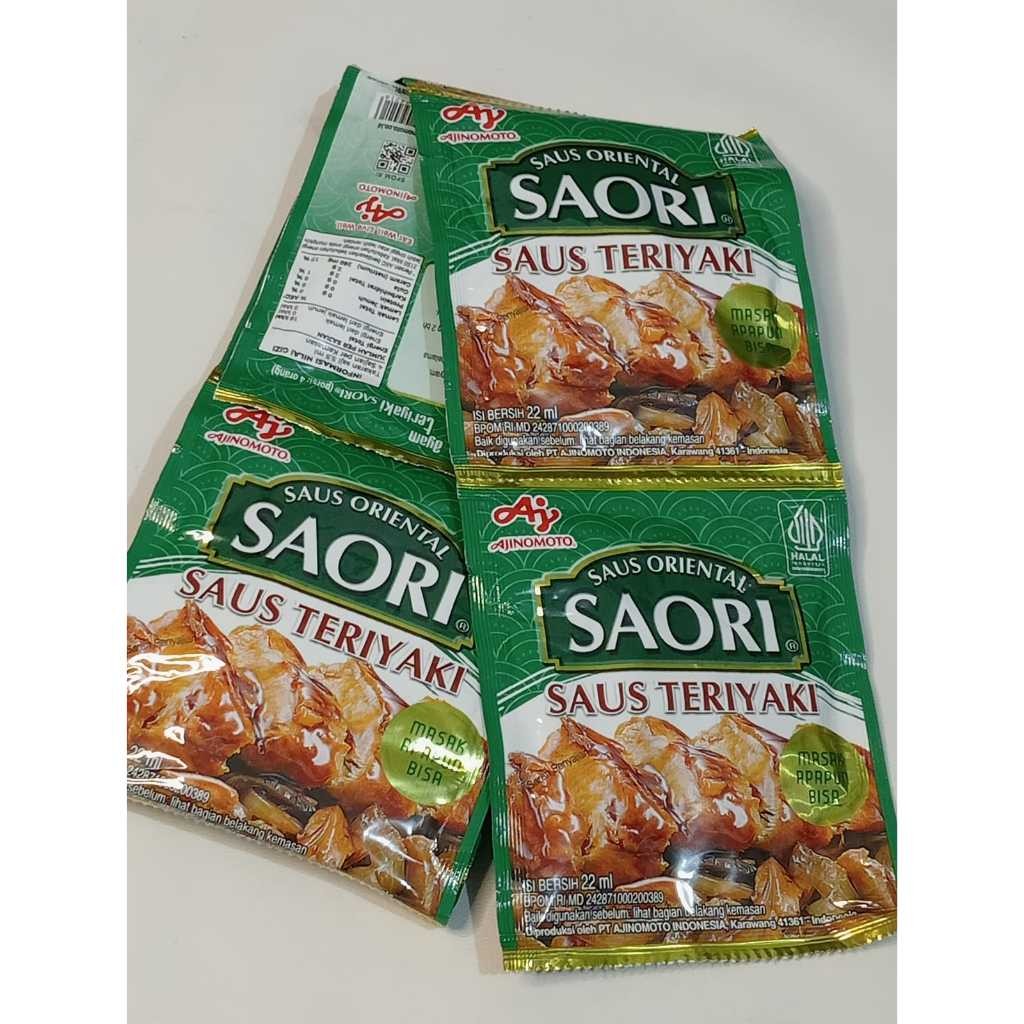 

Saori Saus Teriyaki Sachet 23 ml – Bumbu Praktis, Masakan Jepang di Rumah