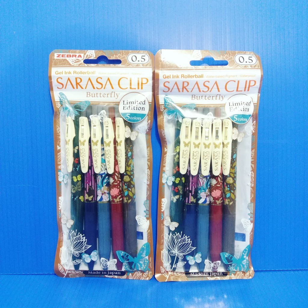 

BOLPEN GEL SARASA ZEBRA BUTTERFLY SET