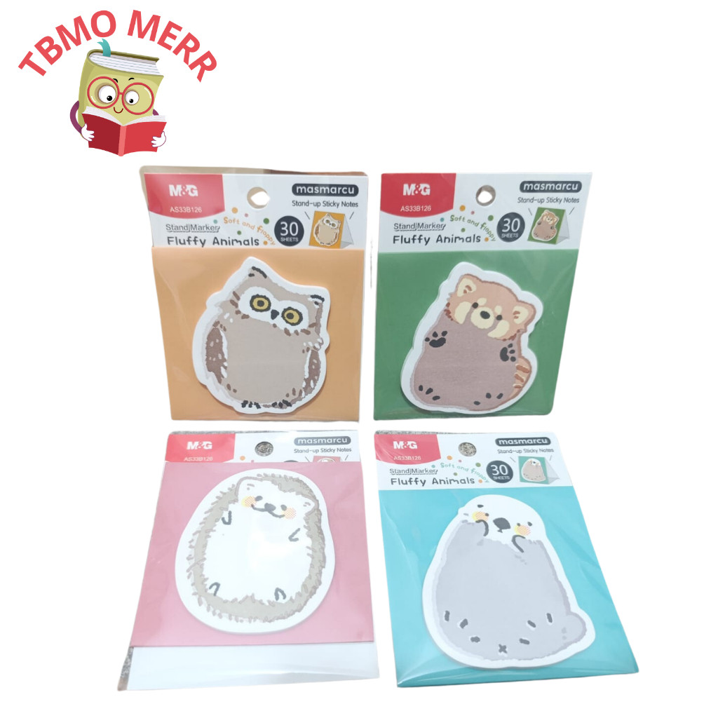 

M&G Sticky Notes 30S Fluffy Animal YS-487 AS33B126 - Memo Tempel M&G YS-487 - Memo Tempel Karakter