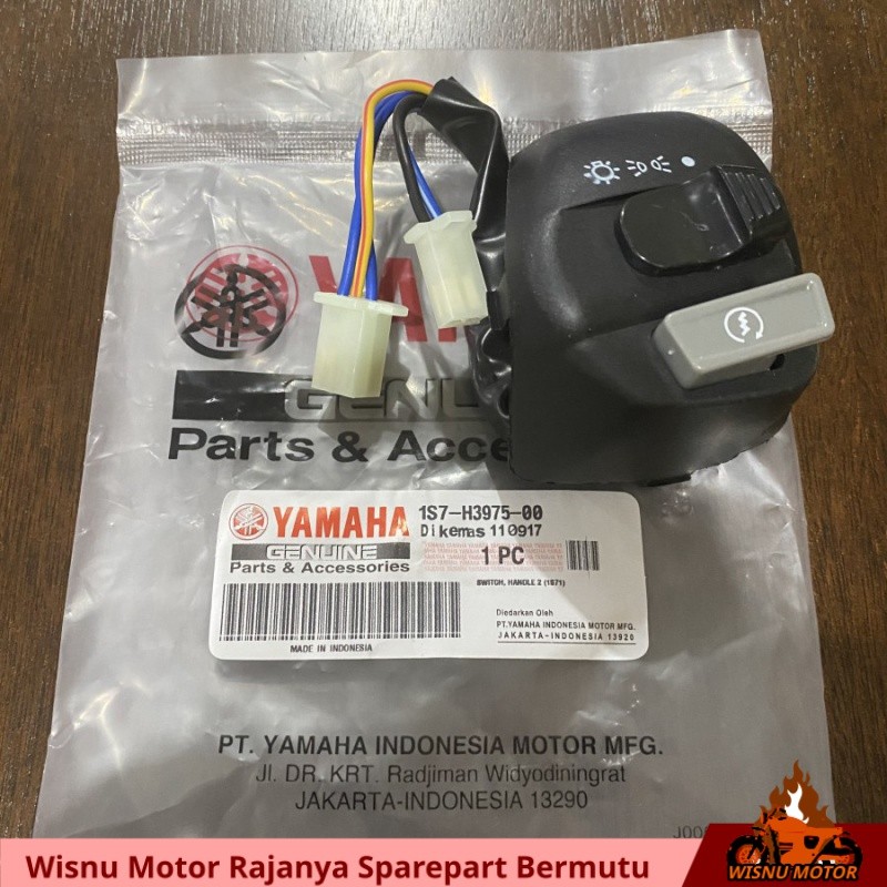 1S7 SAKLAR KANAN SWITCH HANDLE MOTOR MIO J SOUL GT XEON JUPITER Z MX TOMBOL STATER STARTER LAMPU ON