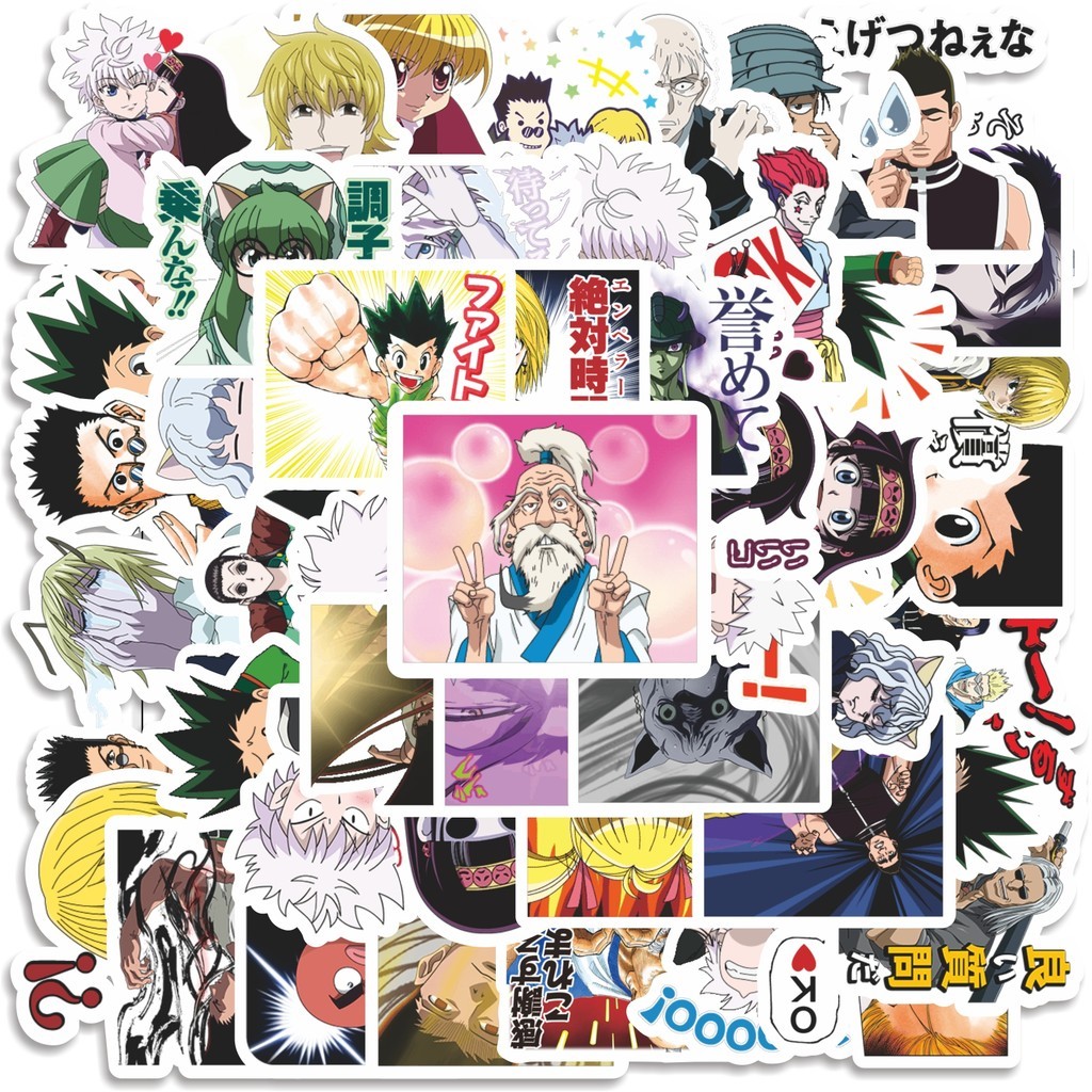 

COD 50 Pcs Stiker Hunter X Hunter Anime V3 Lucu Anti Air Untuk Dekorasi Notebook Sepeda Skateboard Handphone