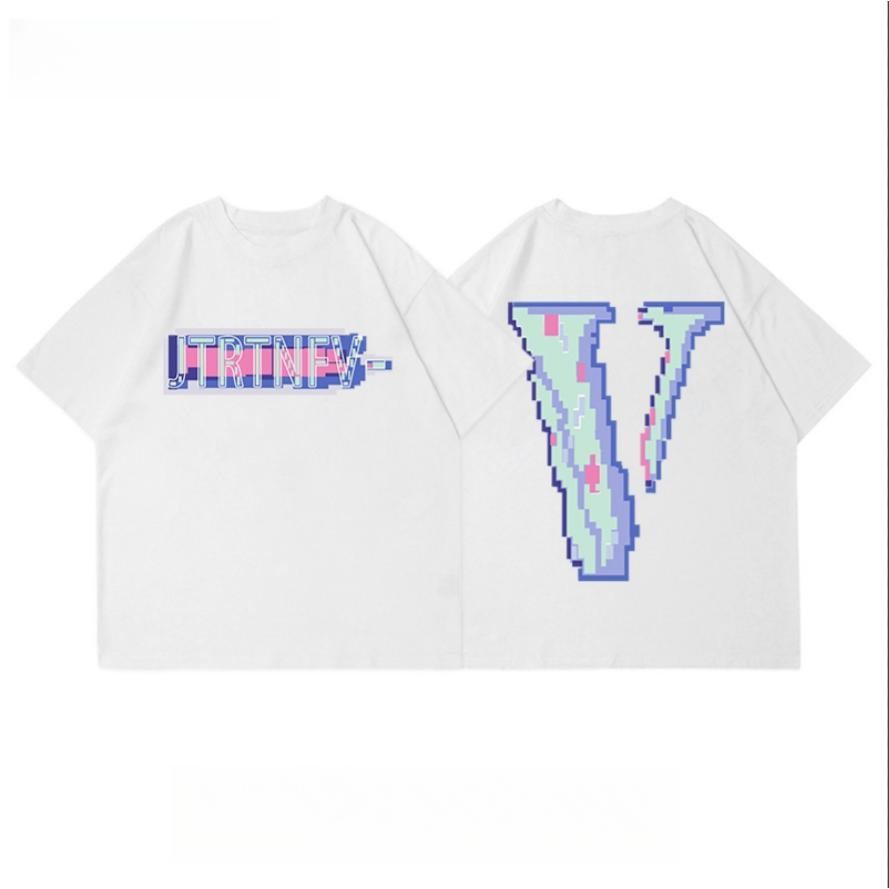 V T-shirt Atasan Baju Kaos Oversize Pria Putih Dewasa Distro Lengan Pendek Keren Premium Street Styl