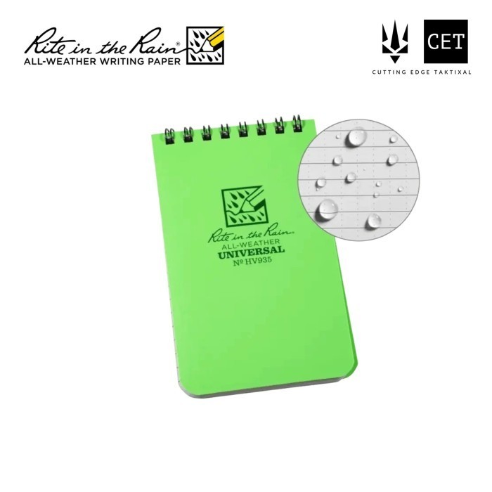 

Rite in the Rain HV935 Top-Spiral 3x5" Notebook Buku Tahan Air