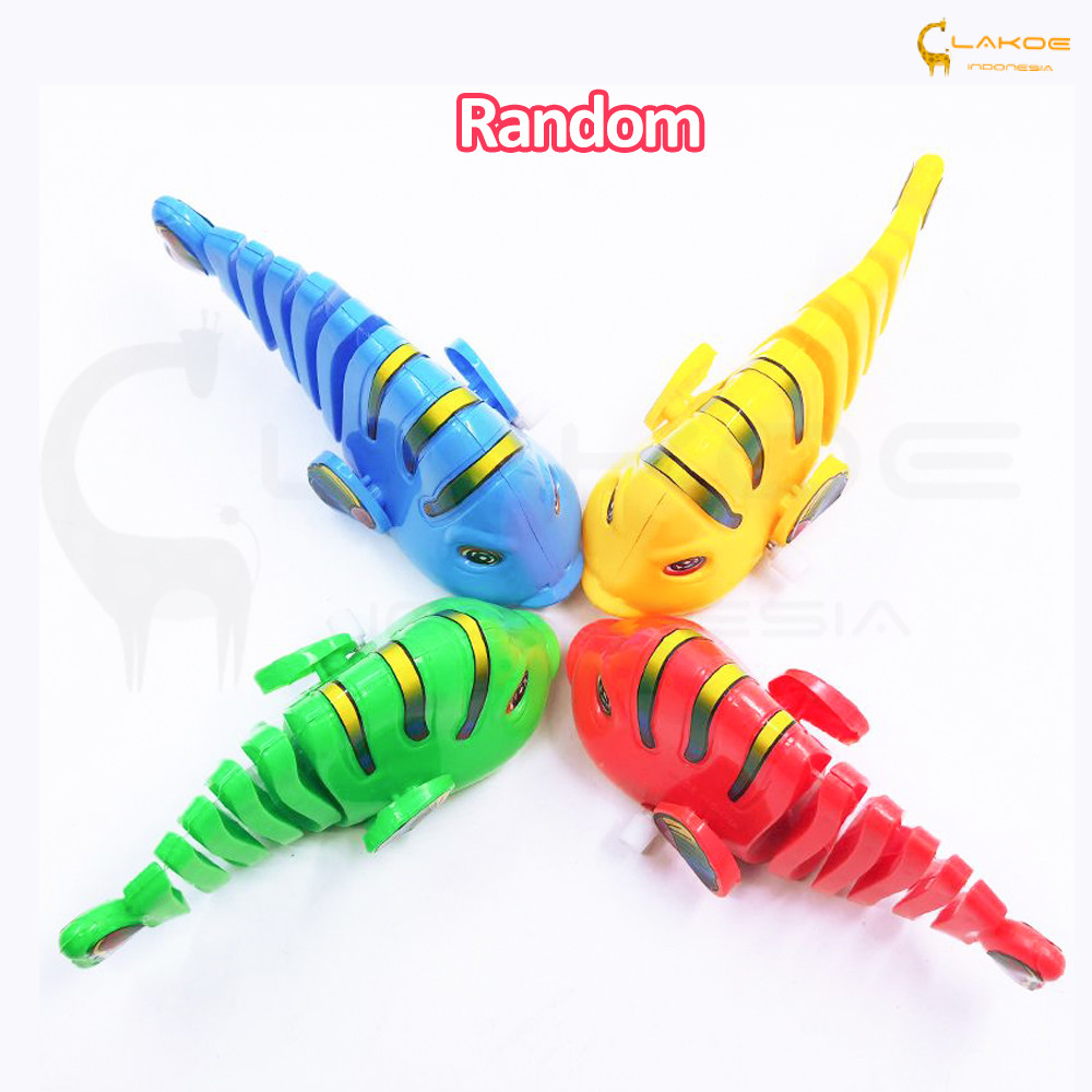 TERBARU LAKOE MAINAN ANAK IKAN BERGERAK/MENGGOYANG EKOR MAINAN IKAN/MAINAN EDUKASI BAYI