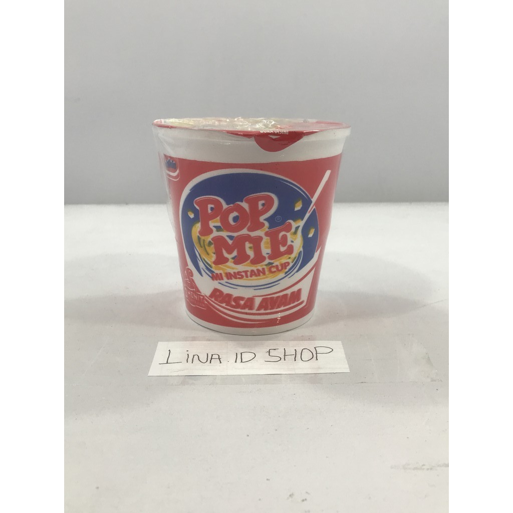 

Mi Instan Cup Pop Mie Rasa Ayam 3 Menit Penyajian Kemasan 75gr / Indomie (1 Box Isi 24 Cup)