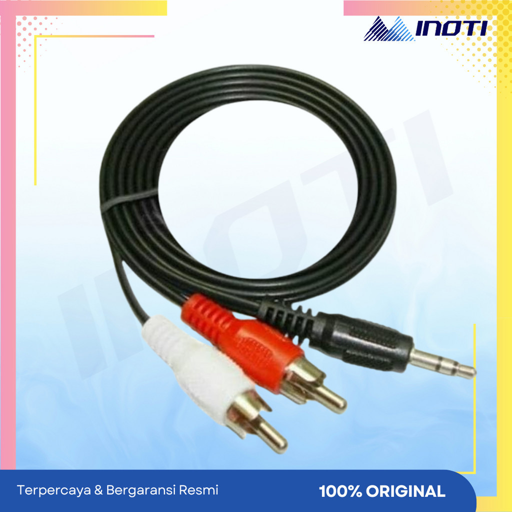 Kabel Audio Jack 2 in 1 3.5mm dari HP ke Speaker Salon