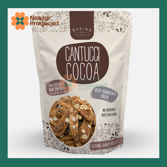 

Baking Co Biscotti Cantucci Hazelnut & Cocoa 200gr Snack Sehat