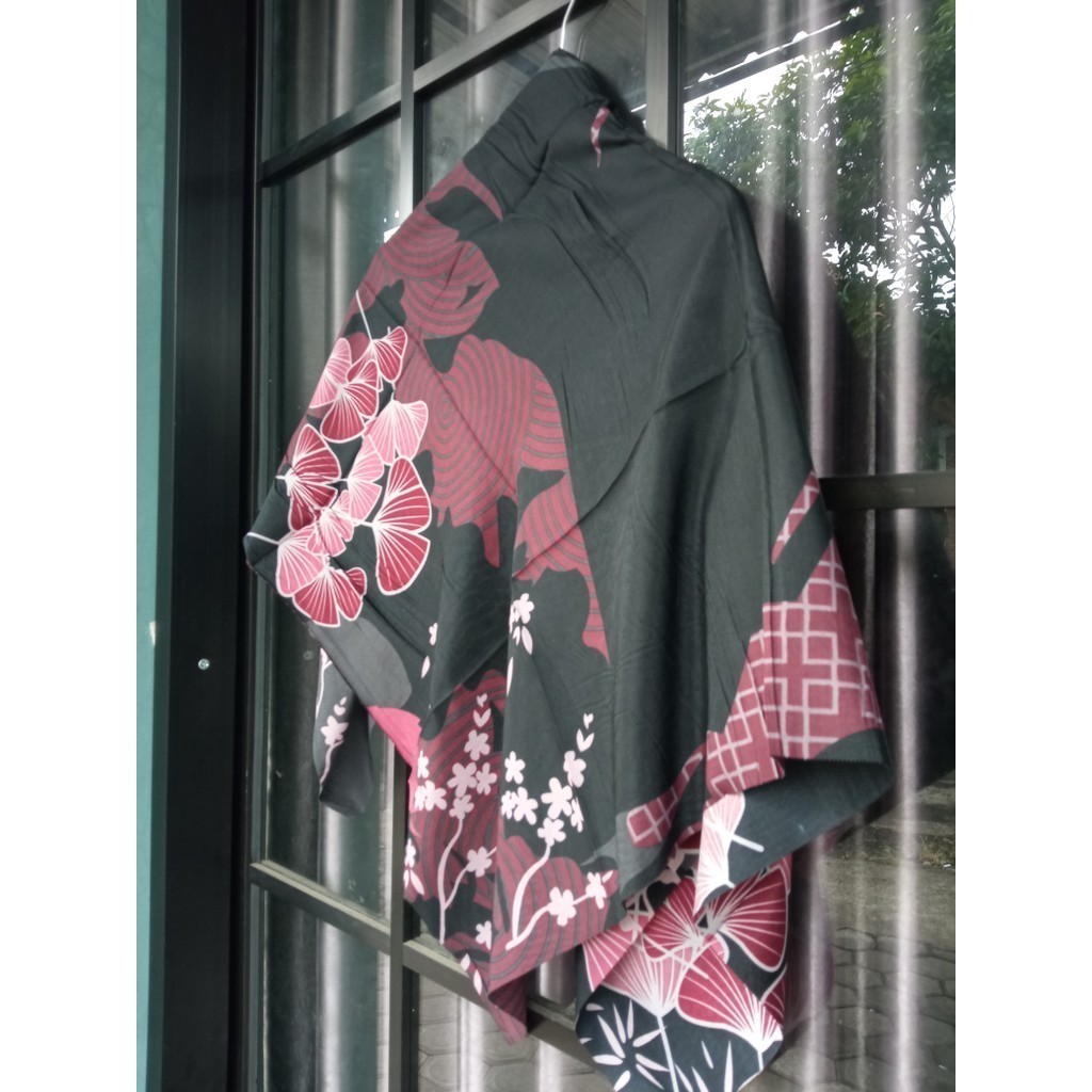 FMD48 _ Hijab Oskara syar'i motif Black Edition Original Azara Khusus Hitam