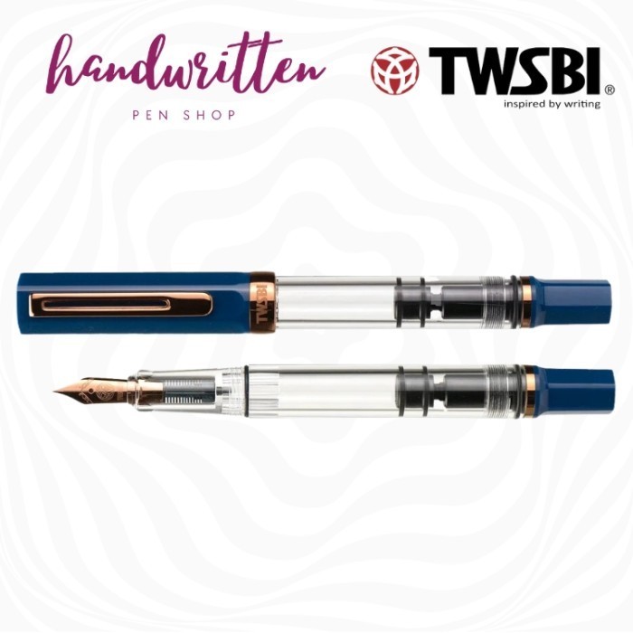 

PROMO!! -TWSBI Eco Fountain Pen - Limited Edition Indigo Blue with Bronze - Extra Fine