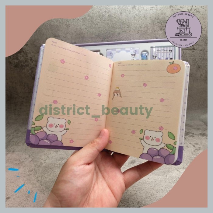 

PROMO!! -JURNAL 7 IN 1 KUROMI SET ALAT TULIS JURNAL TERLENGKAP MOTIF CINNAMOROL - CINNAMOROL