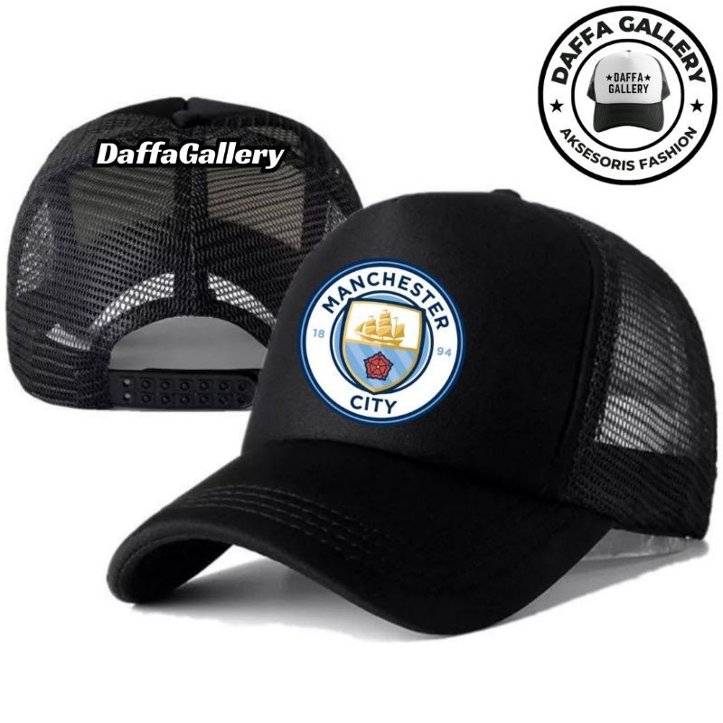 Daffaa Gallery Topi Trucker MANCHESTER CITY - Topi Distro MANCHESTER CITY Logo - Topi MANCHESTER CIT