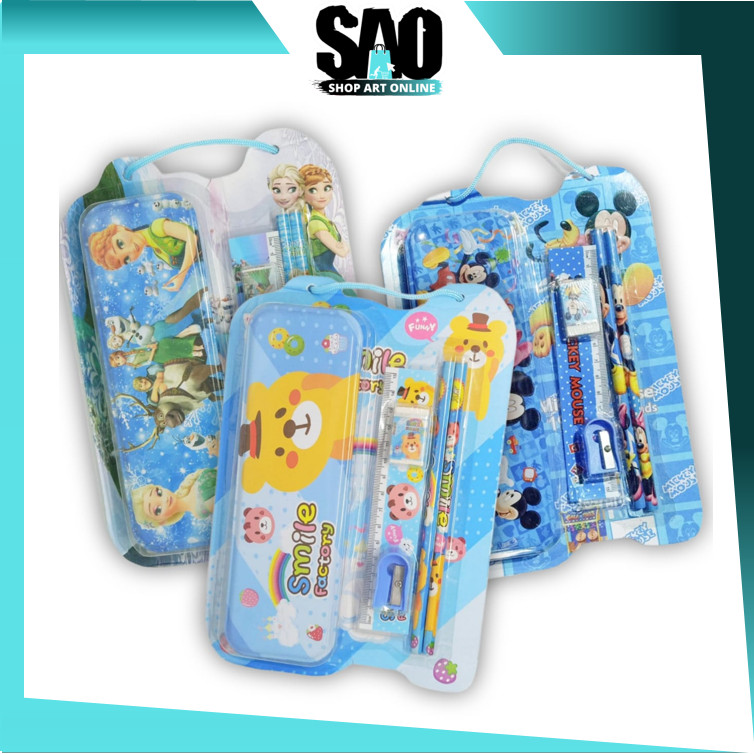 

SAO - S6139 Souvenir Stationery Collection / Stationery Set Souvenir Anak / Fancy Set Anak Motif Karakter Lucu / Set Alat Tulis 6 in 1