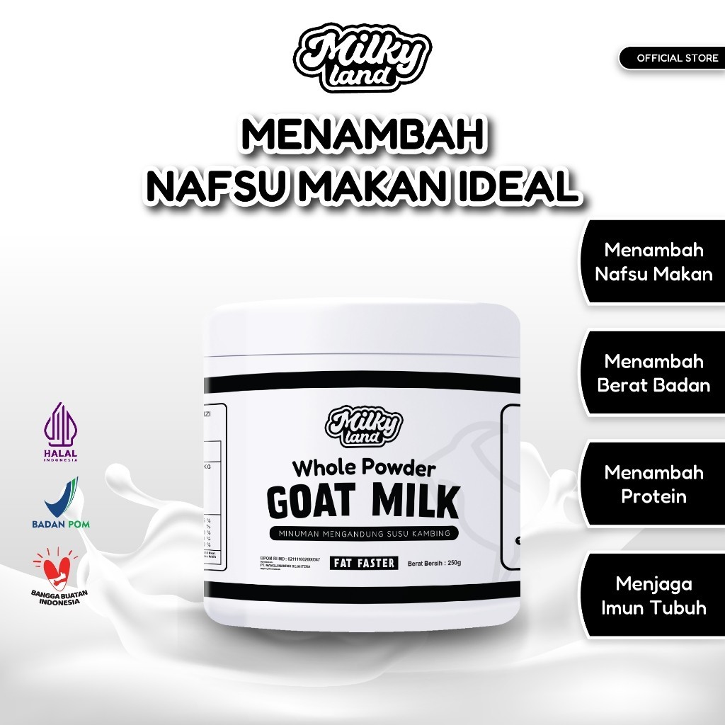 

ZS - Susu Kambing Etawa bubuk Penambah berat badan 250gr