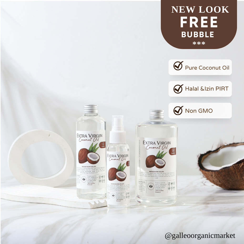 

VCO Virgin Coconut Oil Organik Premium - Minyak Kelapa Murni Galleo