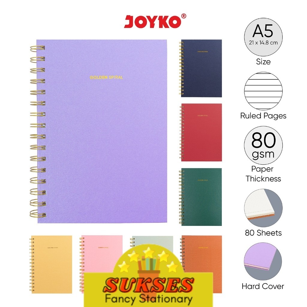 

Buku Tulis Catatan Bergaris Spiral Ruled Notebook Joyko NB-721 A5