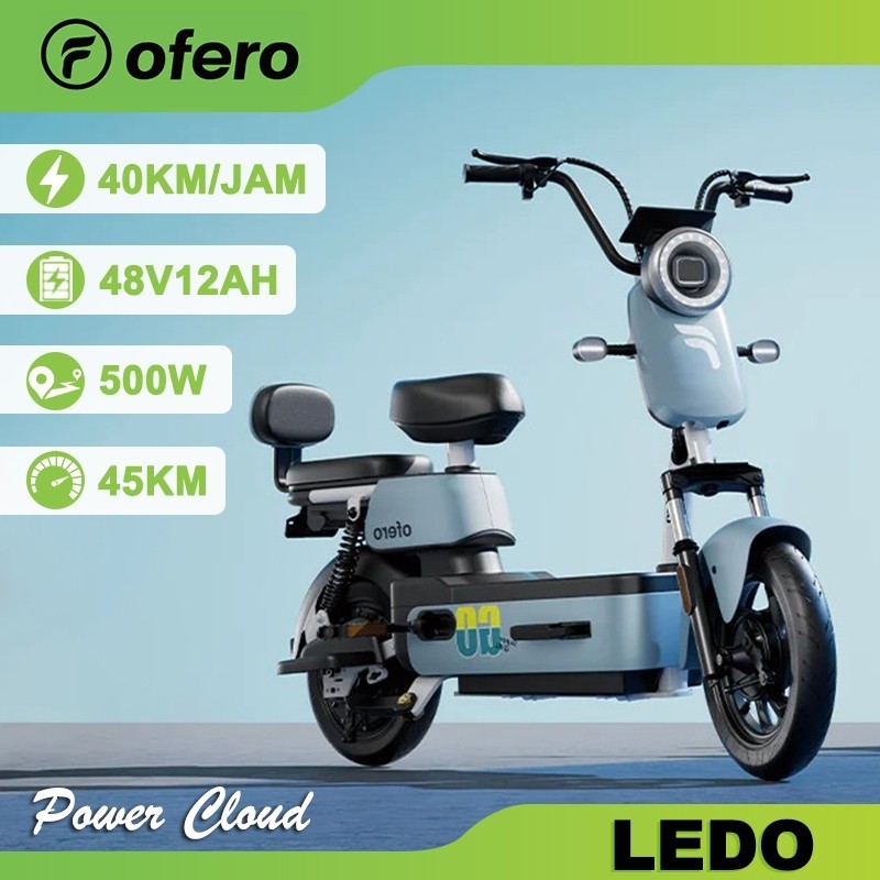 OFERO Sepeda Motor Listrik / Electric E Bike / Sepeda listrik / Sepedah listrik dewasa-LEDO