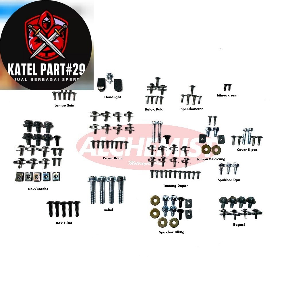 COD Baut Beat Fi Full Set / Baud Honda Beat Fi Full Body / Baud Baut Honda Beat Fi FullSet FullBody 