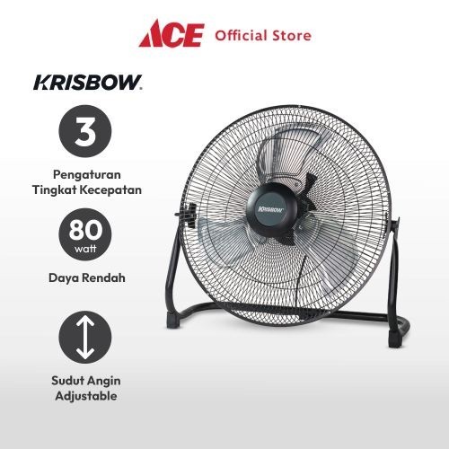 Ace Krisbow 16 inci Kipas Angin Meja Industrial 80 Watt 400Bp1 Desk Fan Penyejuk Ruangan Kipas Balin