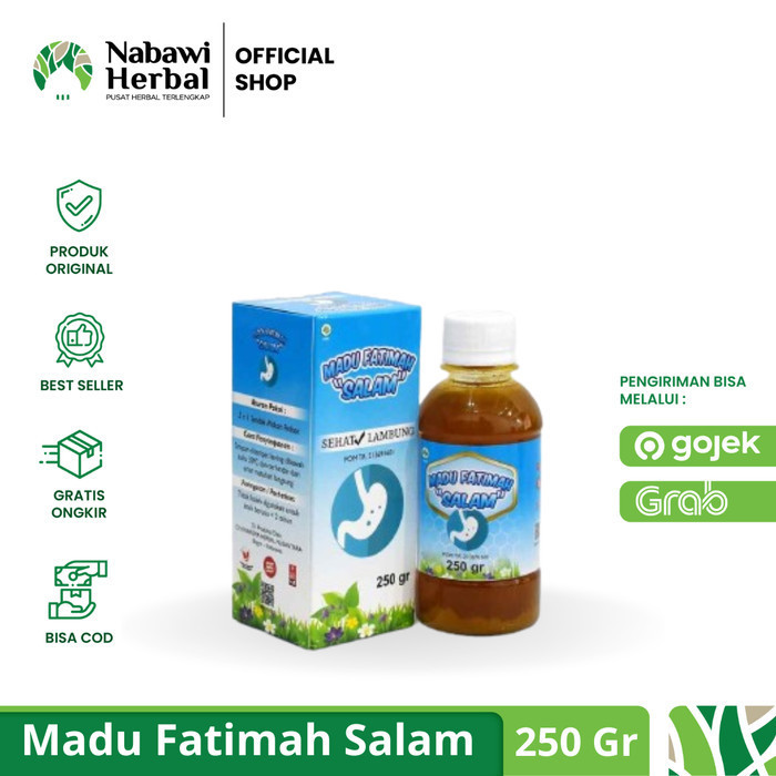

Madu Fatimah Salam Sehat Lambung - Gerd Maag 250Gr - Obat Maag Herbal