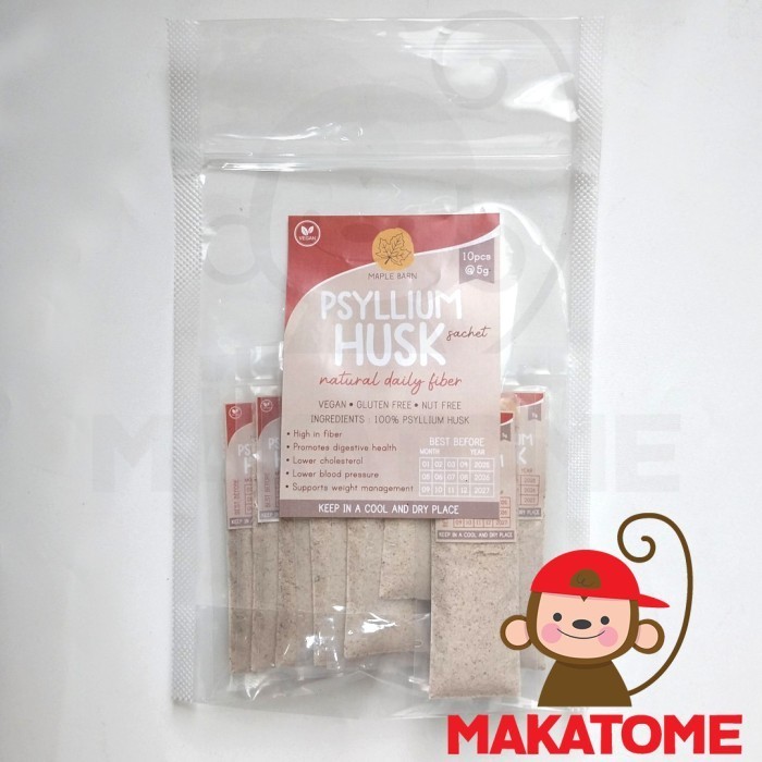 

Psyllium Husk Powder Maple Barn 10 sachet 5gr diet serat fibre 50gr