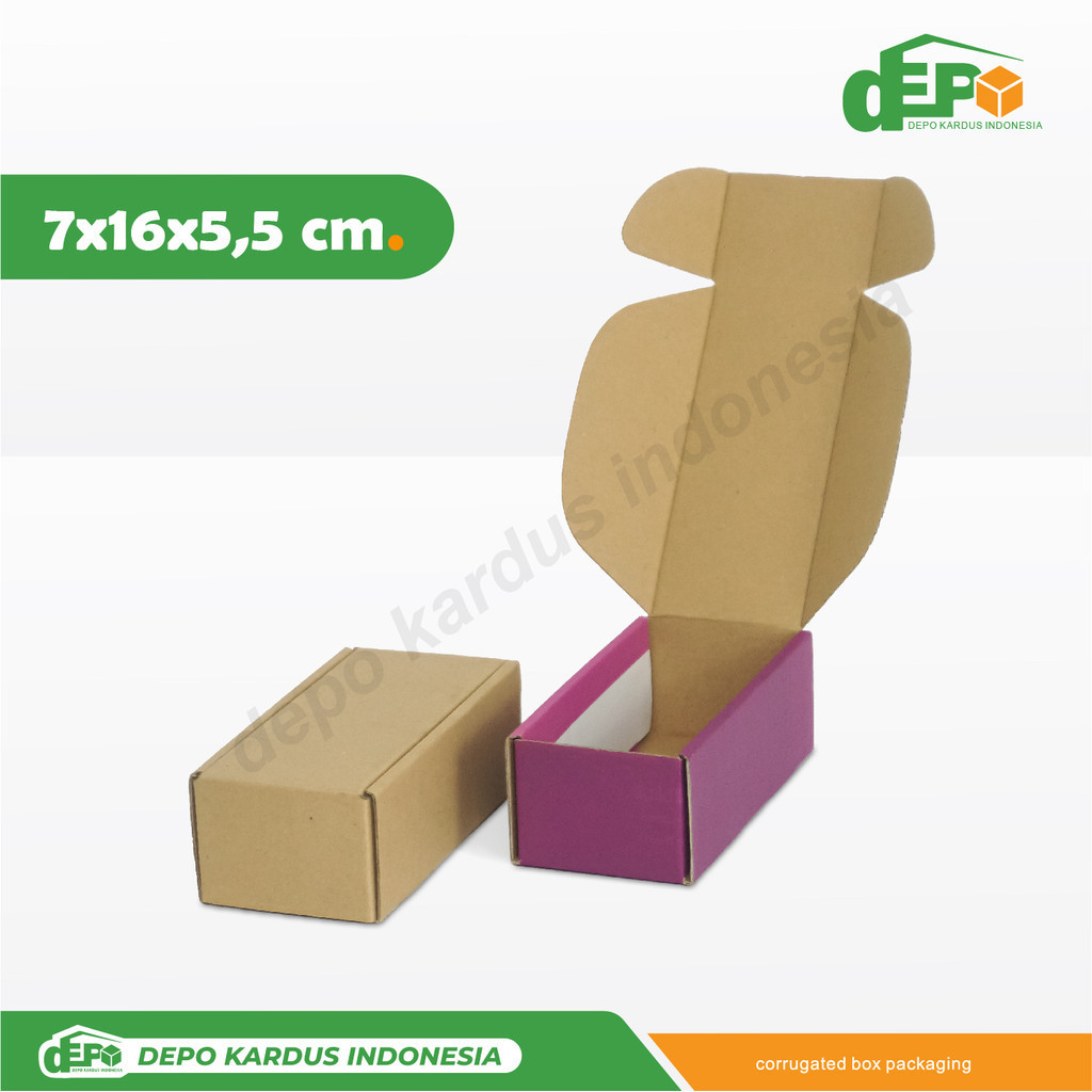 

dEPO Box 7x16x5,5 cm (tekakla) Kardus/Kardusmini/Karduskecil/Boxkecil/Karton/Kartonmini/Kemasan/Hampers/Gift/skincare