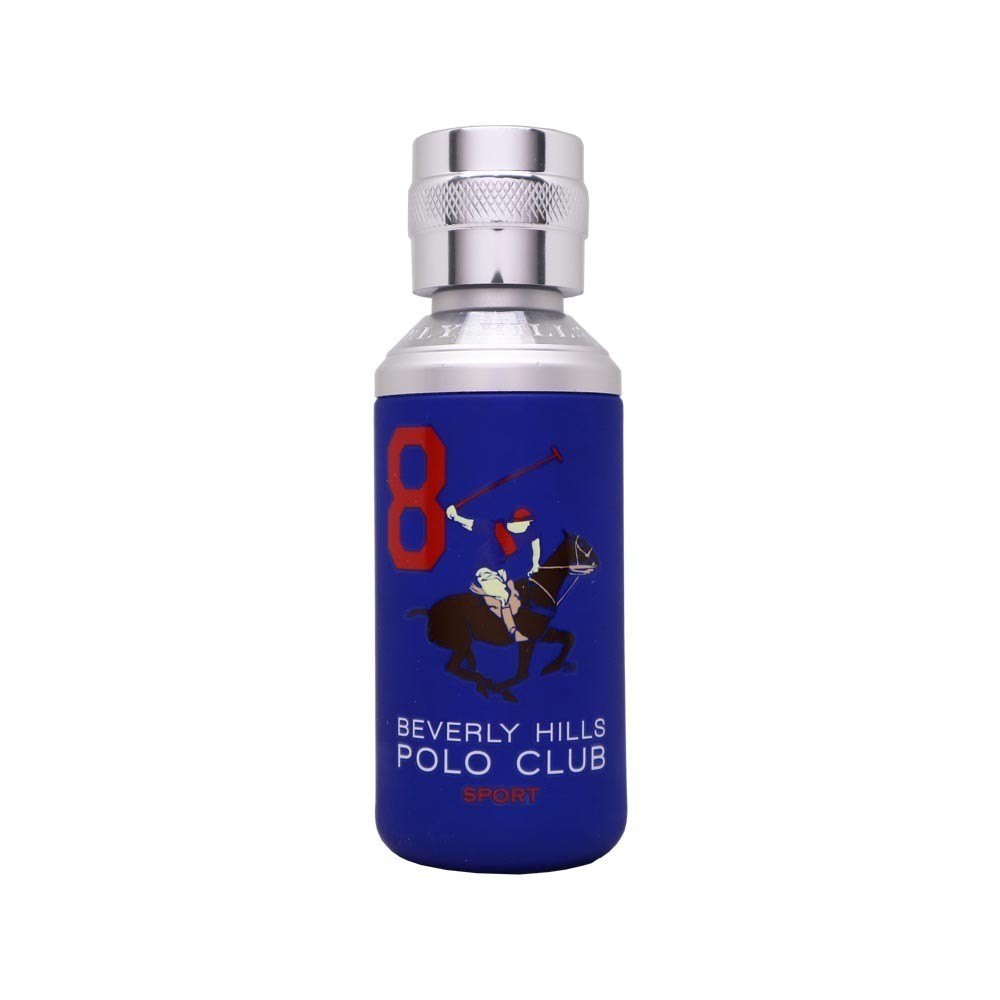 Beverly Hills Polo Club Sport 8 Man Eau De Toilette 100 ML | Parfum Pria Wangi Woody Tahan Lama EDT
