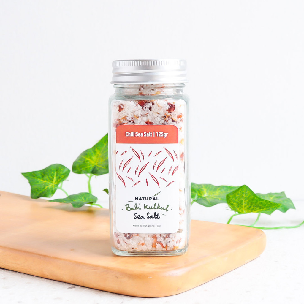 

125g Chili Sea Salt Garam Laut Cabai Cabe Merah - Natural Bali Kulkul