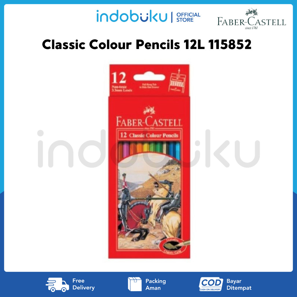

Classic Colour Pencils 12 Long Faber-Castell 115852