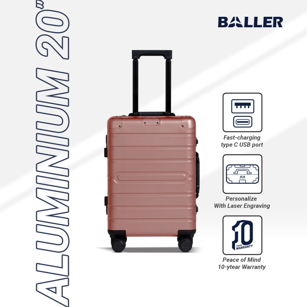 BALLER - Koper Baller Aluminium 20 inch - Rose Gold