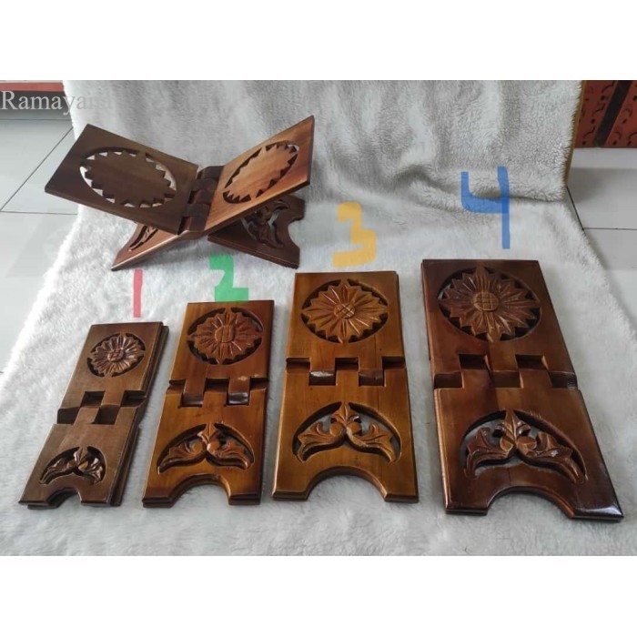 

Meja Rekal Rehal Kayu Alas Baca Al Quran Ukir BESAR - 2 Murah