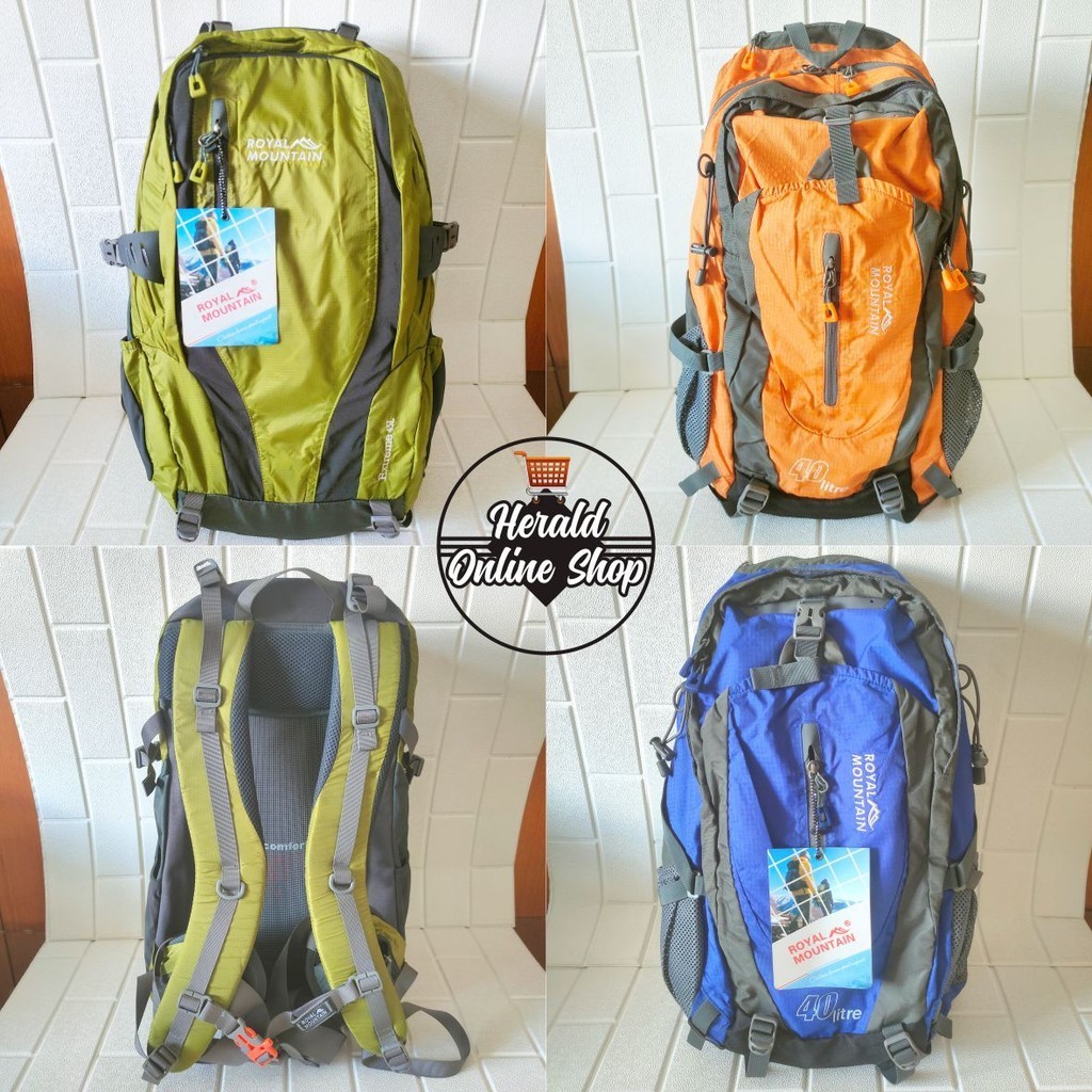 Tas Ransel Gunung Carrier Daypack Royal Mountain Kapasitas 45L 40L